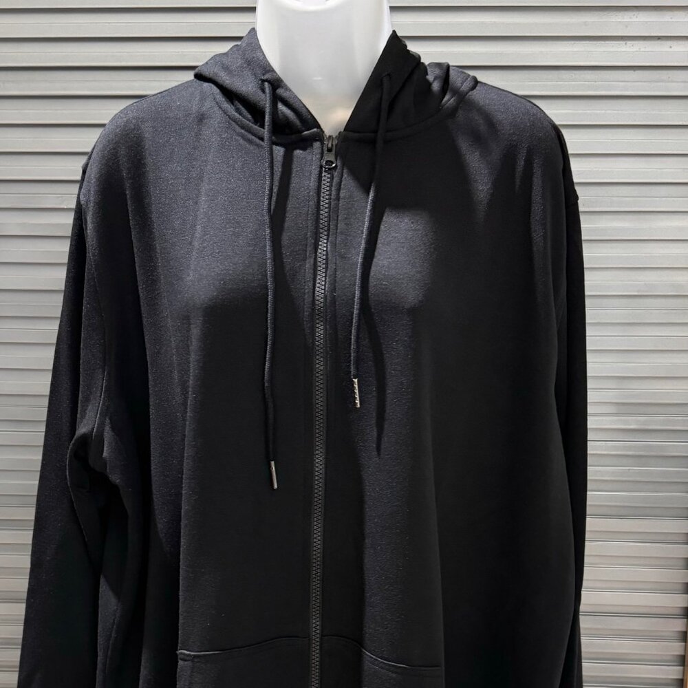 NWT- ZERDOCEAN Women's Plus Hoodie Jacket Cotton Sweatshirt- 2X Plus